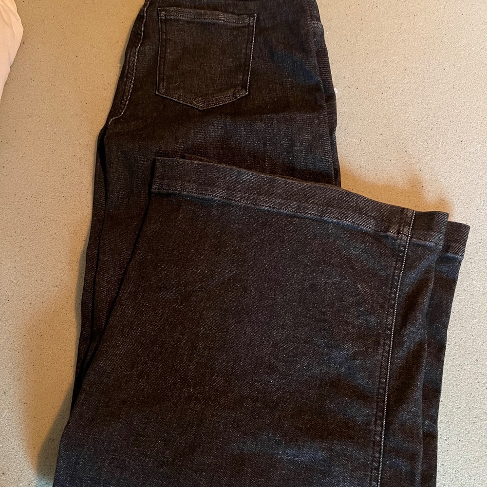Spanx wide leg denim medium